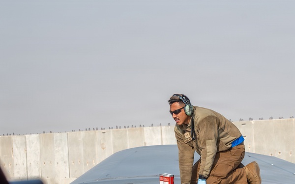 74th EARS conducts aerial refueling mission within CENTCOM