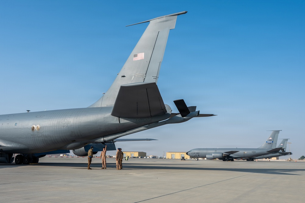 74th EARS conducts aerial refueling mission within CENTCOM