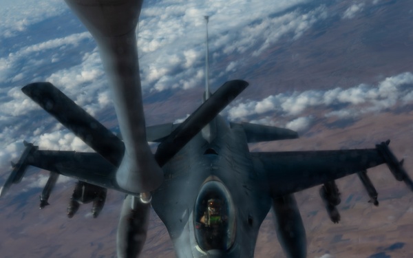 74th EARS conducts aerial refueling mission within CENTCOM