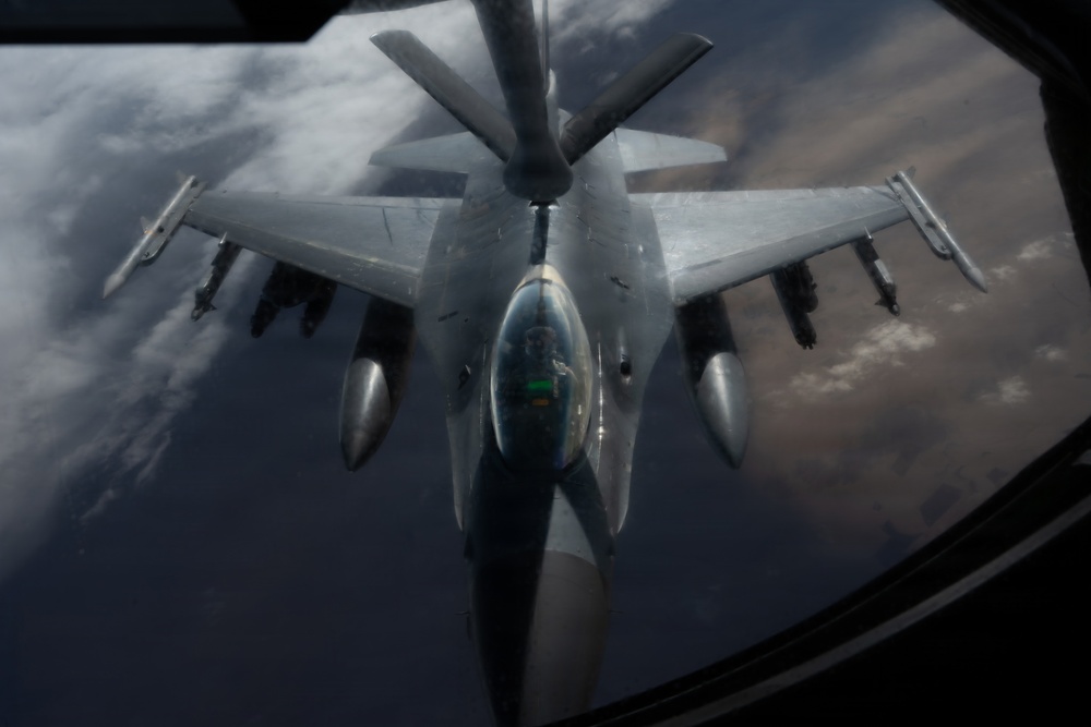 74th EARS conducts aerial refueling mission within CENTCOM
