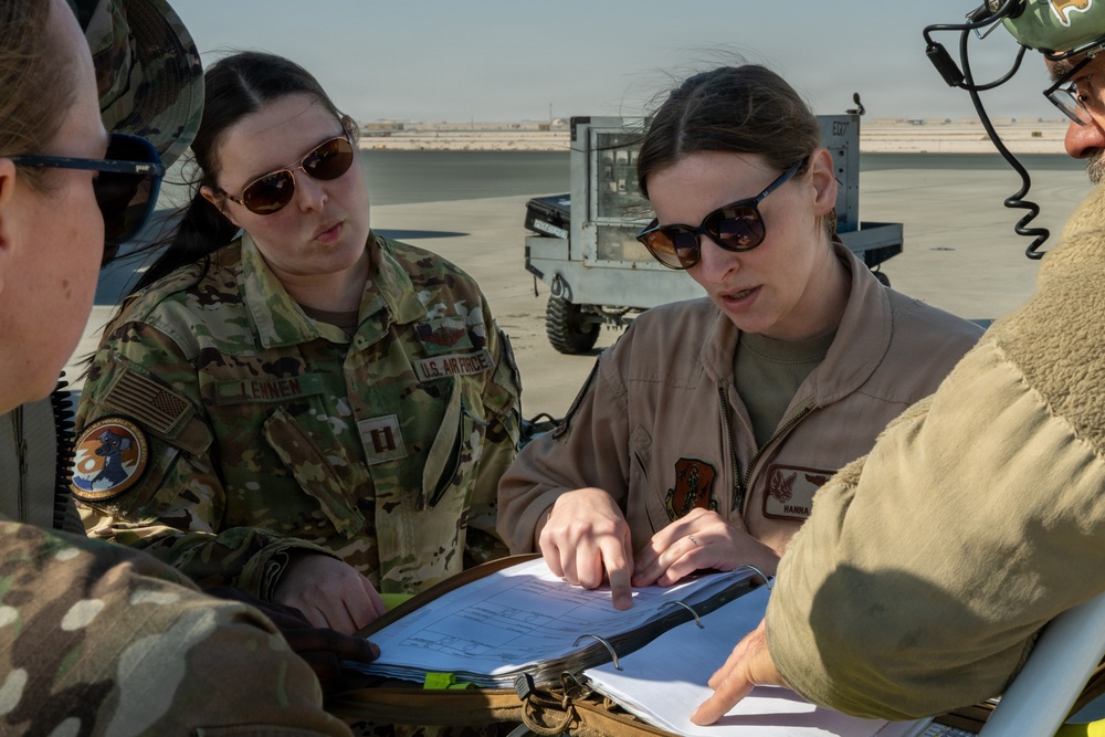 74th EARS conducts an air refueling mission within CENTCOM AOR