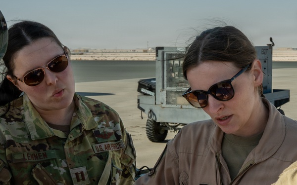 74th EARS conducts an air refueling mission within CENTCOM AOR