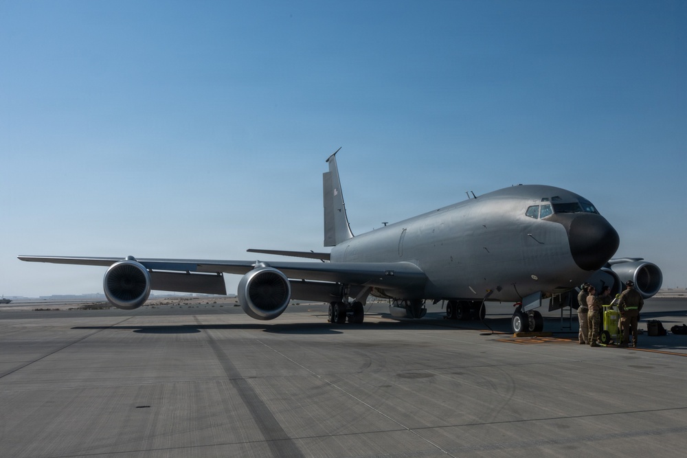 74th EARS conducts an air refueling mission within CENTCOM AOR