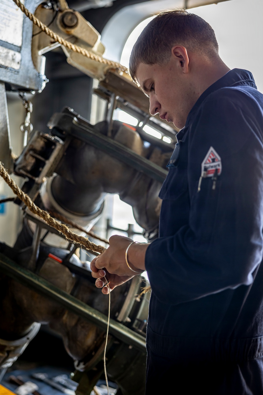 USS Iwo Jima Sailors Conduct Maintenance and Repairs