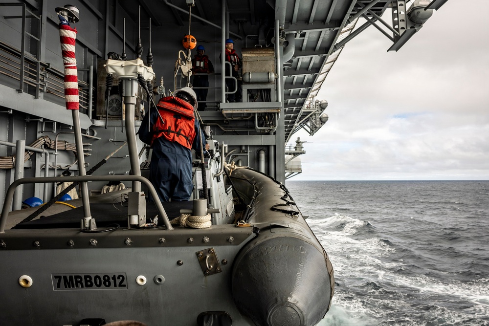 USS Iwo Jima Conducts Small Boat Operations