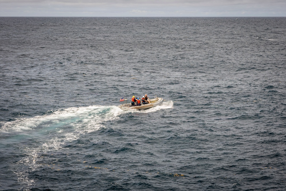 USS Iwo Jima Conducts Small Boat Operations