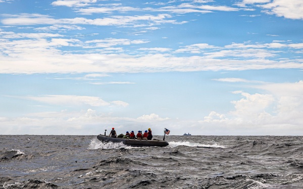 USS Iwo Jima Conducts Small Boat Operations