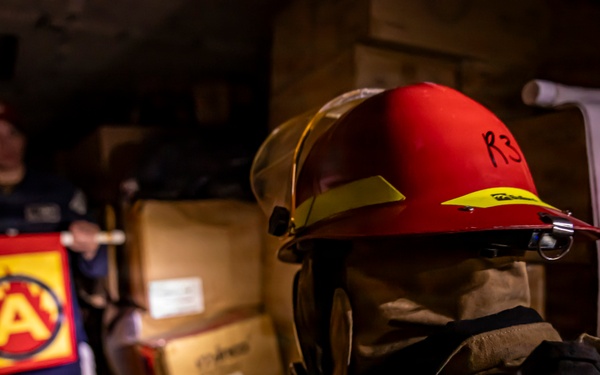 USS Iwo Jima Conducts Damage Control Training