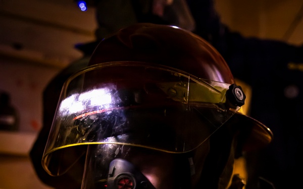 USS Iwo Jima Conducts Damage Control Training