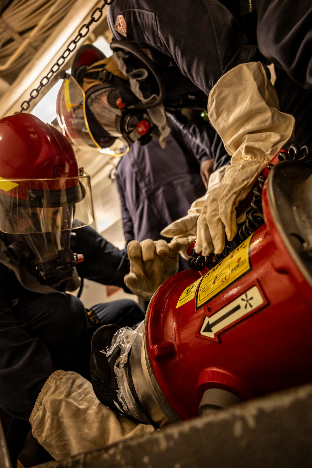 USS Iwo Jima Conducts Damage Control Training