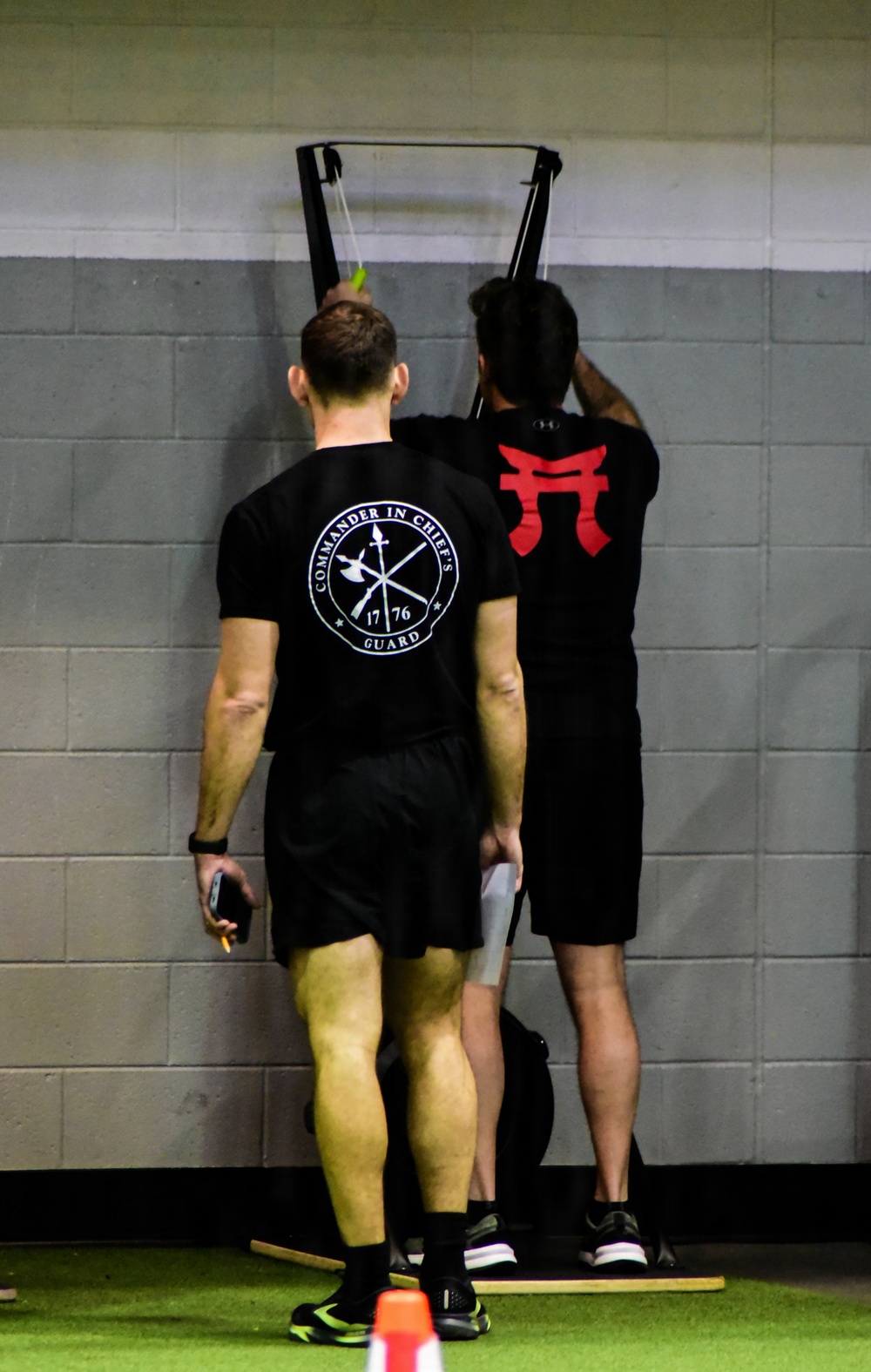 Secretary Of War Participates in Troop PT