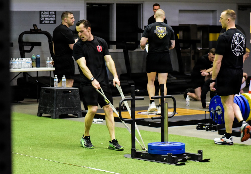 Secretary Of War Participates in Troop PT