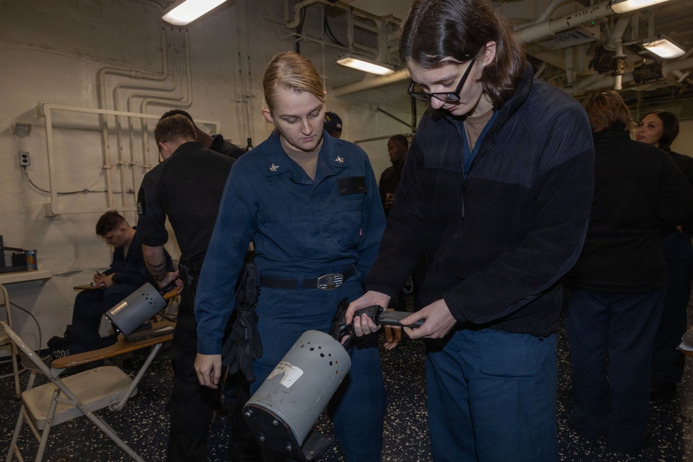 USS Iwo Jima Sailors Conduct Weapon Familiarization