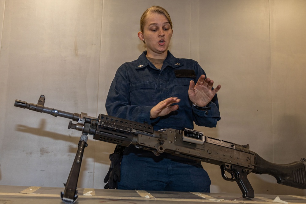 USS Iwo Jima Sailors Conduct Weapon Familiarization