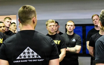 Secretary Of War Participates in Troop PT