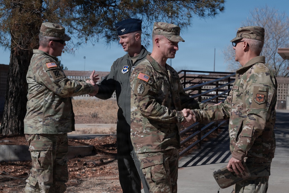 White Sands Missile Range command team first visit to Holloman Air Force Base