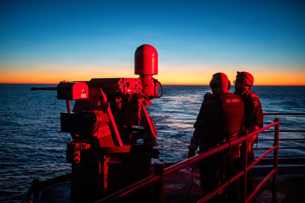 USS Theodore Roosevelt Performs a Live-Fire Exercise