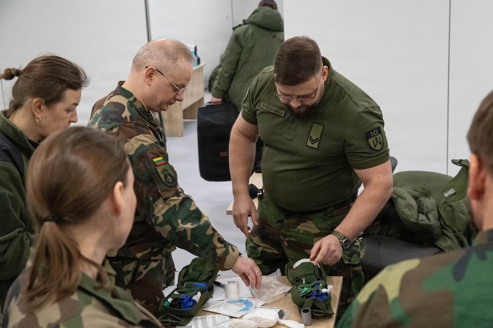 U.S. Army Soldiers Facilitate CLS Course with Lithuanian Riflemen’s Union during Unified Partners