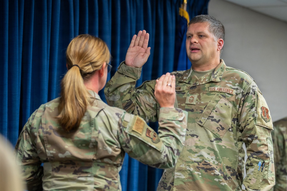 Johnson promoted to chief master sergeant