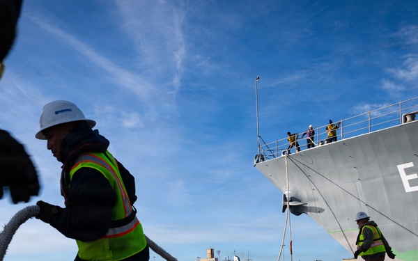 Self Defense Test Ship Gets Hull Paint Refresh Ahead of 50th Anniversary of Commissioning