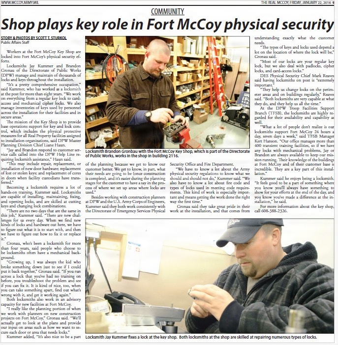 This Month in Fort McCoy History — January