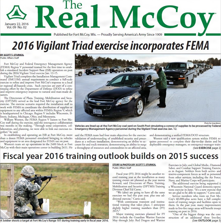 This Month in Fort McCoy History — January