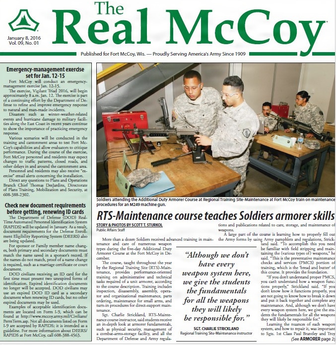 This Month in Fort McCoy History — January