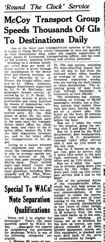 This Month in Fort McCoy History — January