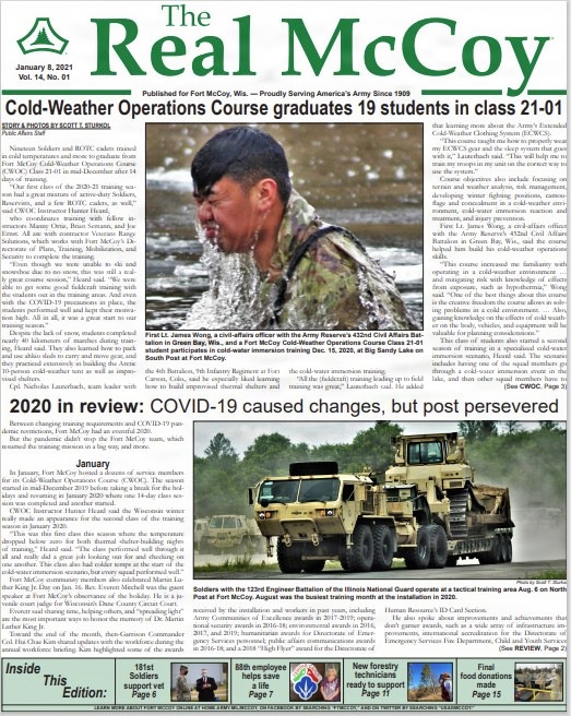 This Month in Fort McCoy History — January