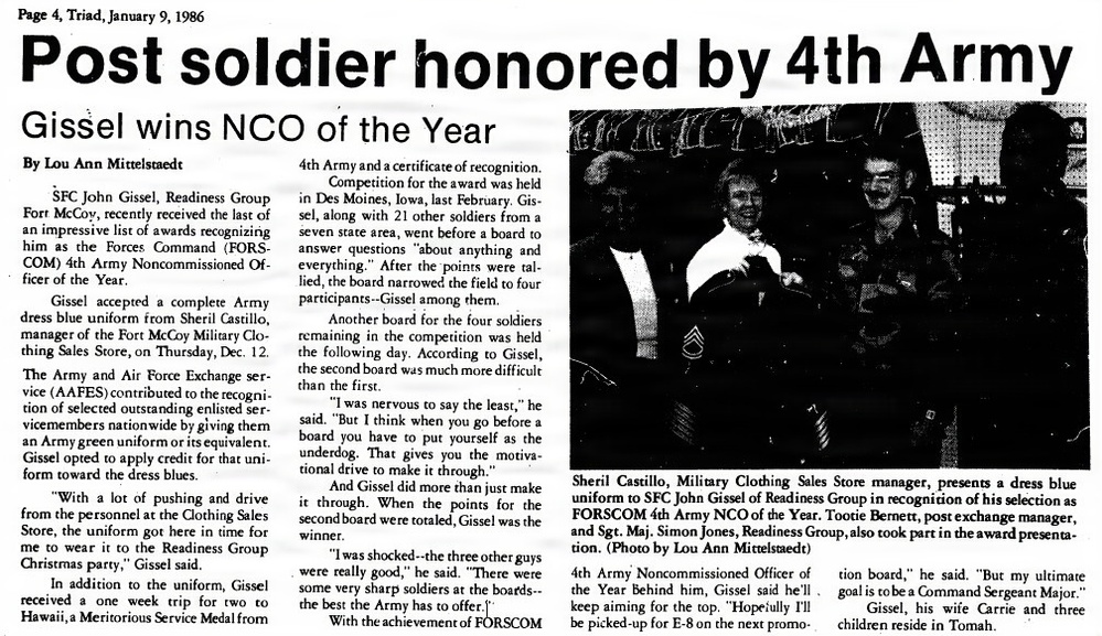 This Month in Fort McCoy History — January