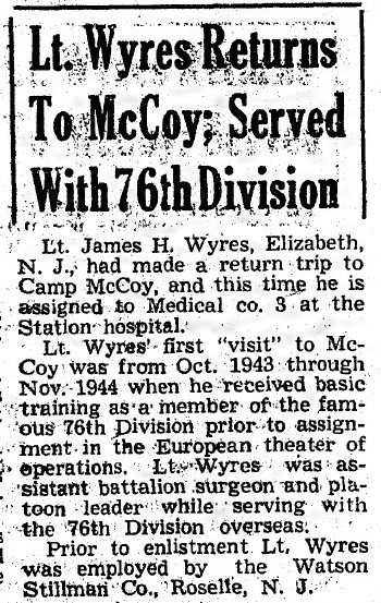 This Month in Fort McCoy History — January