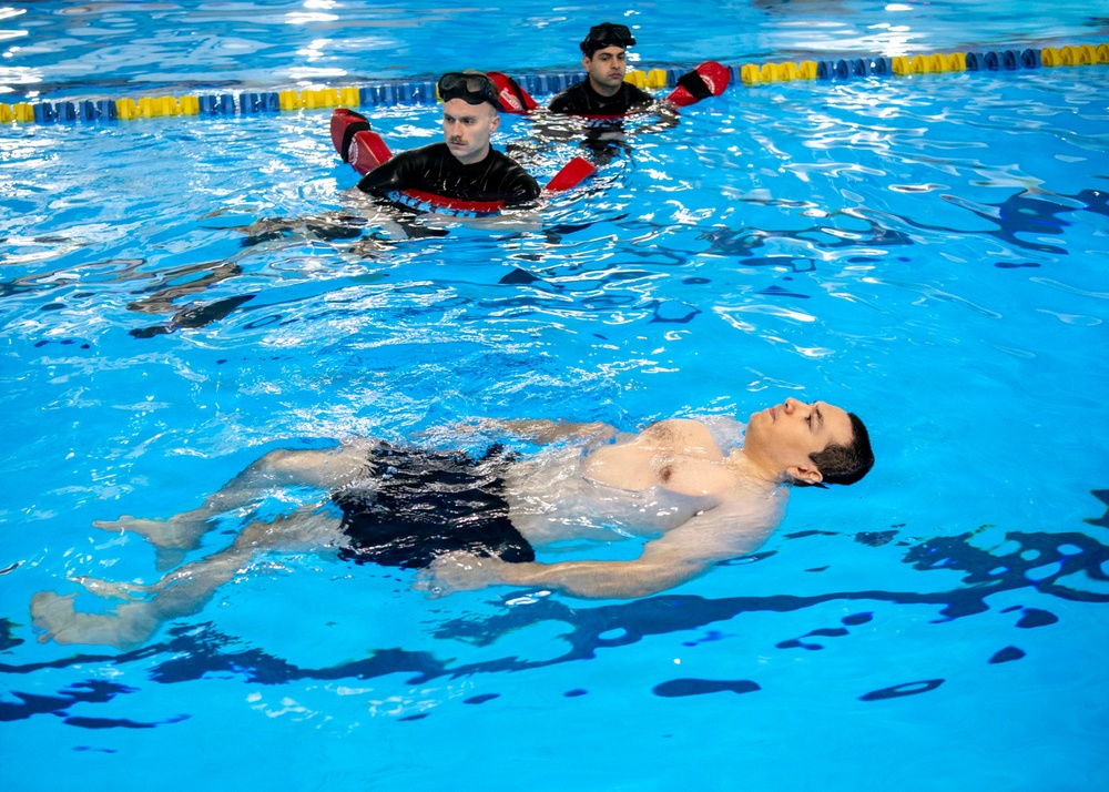 Water survival training at RTC