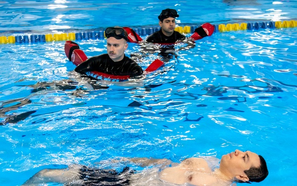 Water survival training at RTC