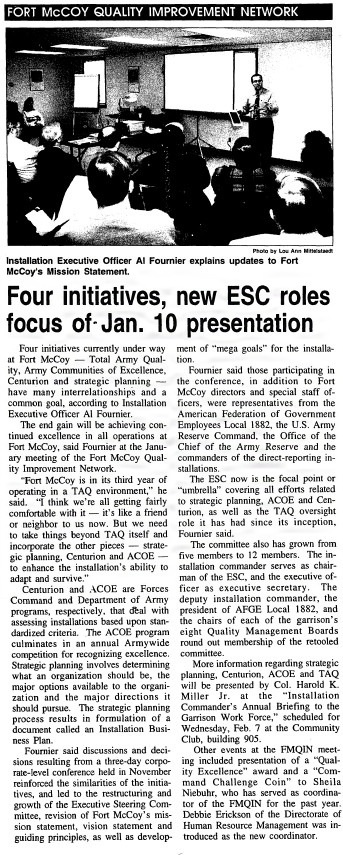 This Month in Fort McCoy History — January