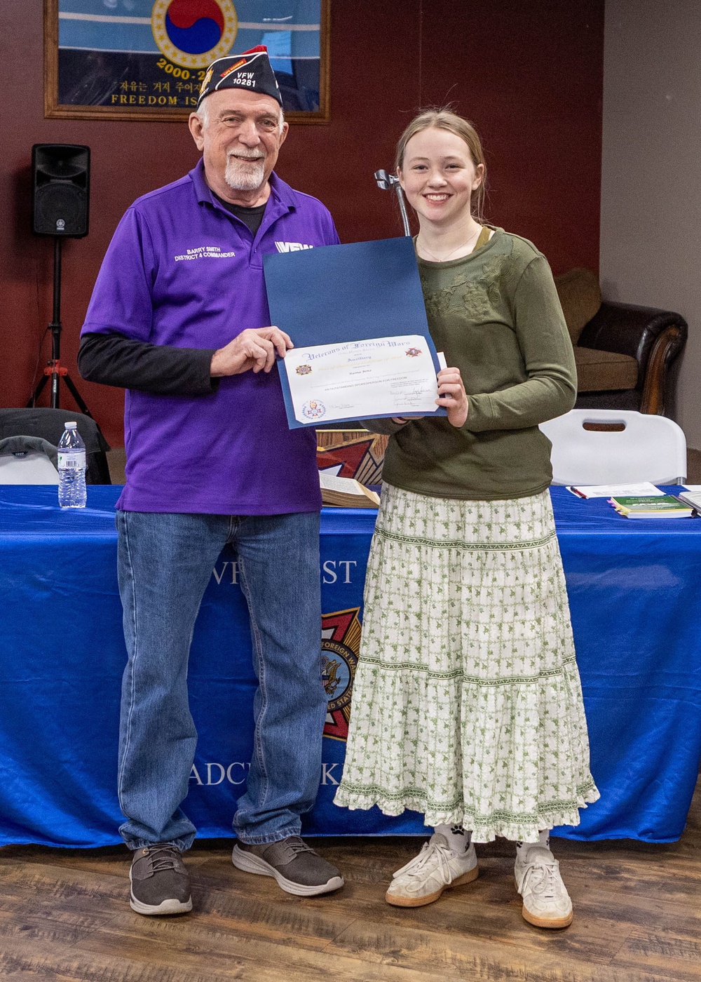 Fort Knox sophomore finds patriotism in gratitude, places fifth in state-level VFW essay contest