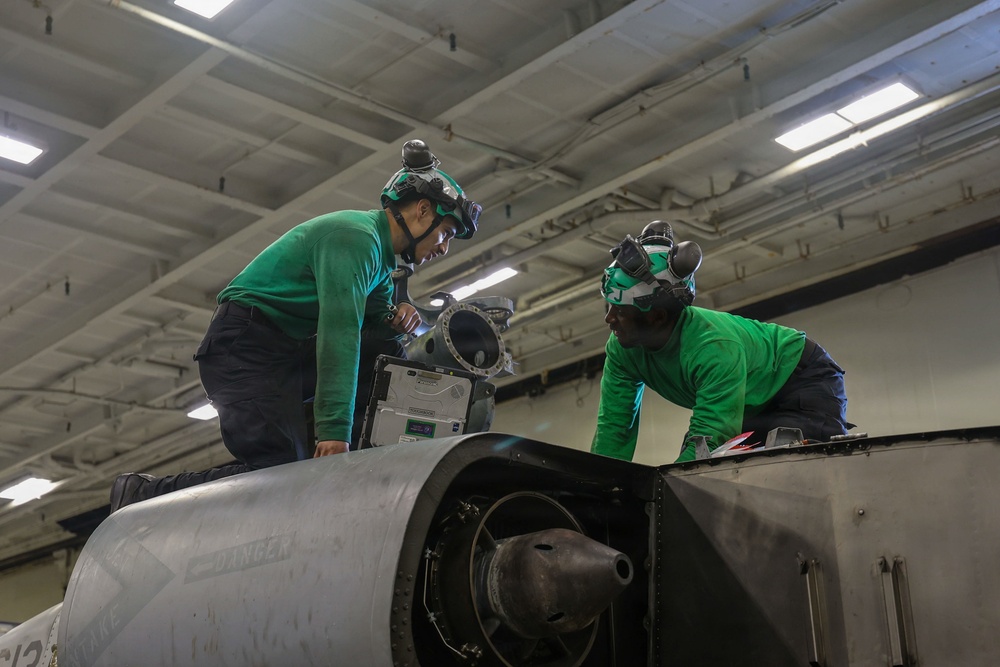 Abraham Lincoln conducts routine operations