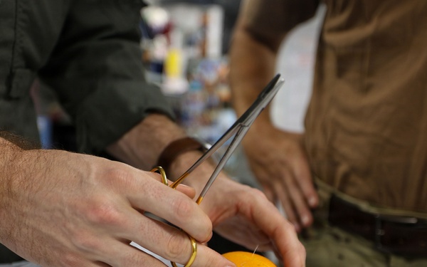 Abraham Lincoln conducts combat casualty care training