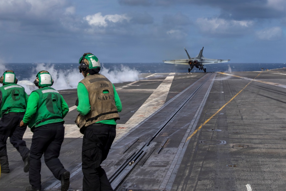 Abraham Lincoln conducts routine flight operations