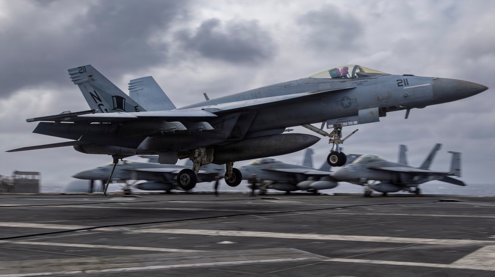 Abraham Lincoln conducts routine flight operations