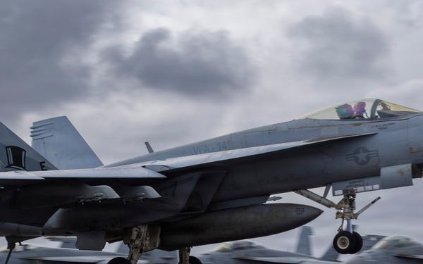 Abraham Lincoln conducts routine flight operations