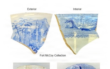 Fort McCoy ArtiFACT: Siam Transfer Print, Ironstone Rim Fragment