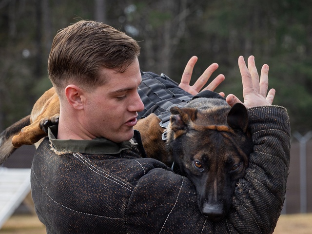 K-9 Handlers at MCAS Cherry Point
