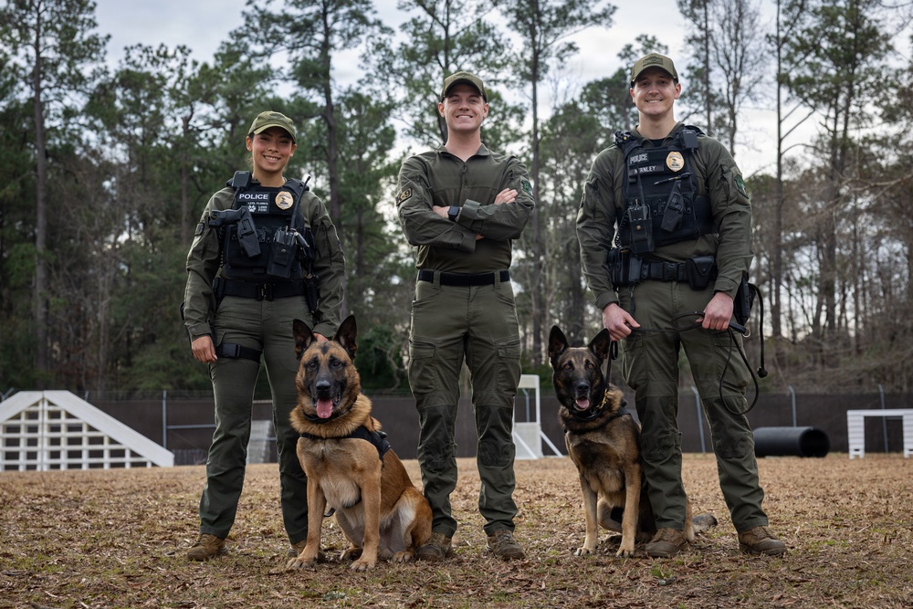 K9 Handlers at MCAS Cherry Point