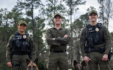 K-9 Handlers at MCAS Cherry Point