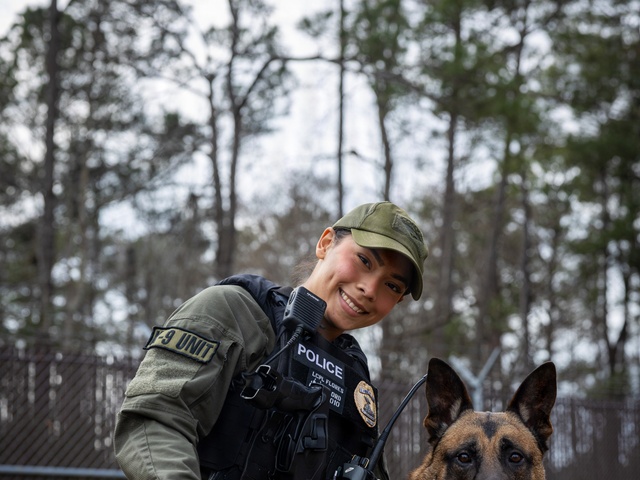 K-9 Handlers at MCAS Cherry Point