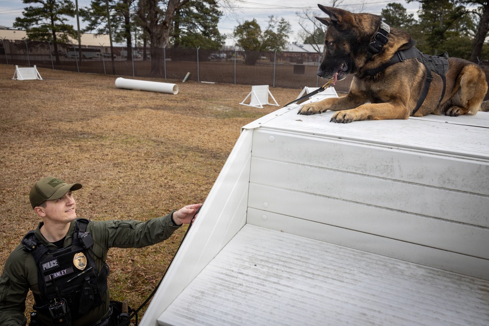 K9 Handlers at MCAS Cherry Point