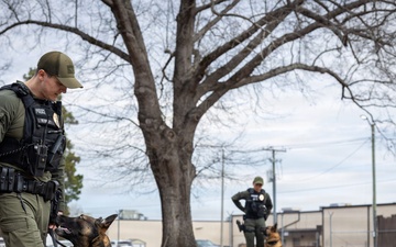 K-9 Handlers at MCAS Cherry Point
