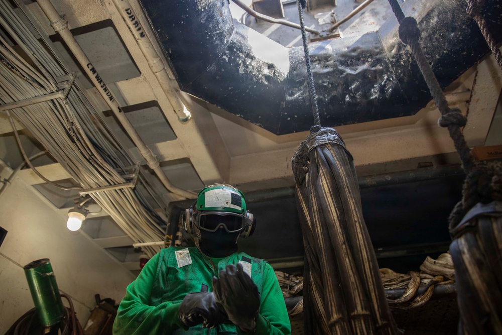 Abraham Lincoln conducts routine operations