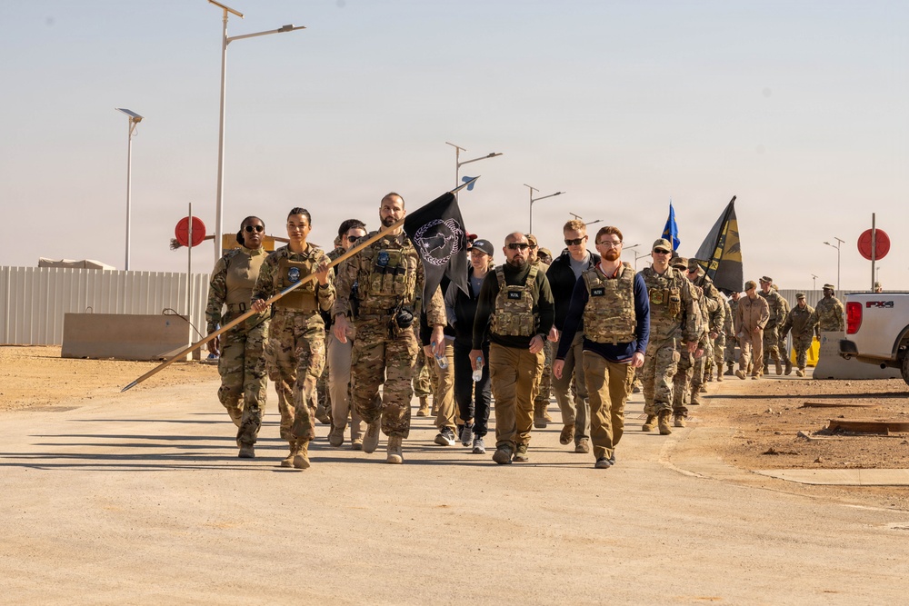 332nd Expeditionary Security Forces Squadron, AFOSI host Hustler 6 Memorial