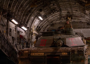 332nd Air Expeditionary Wing receives M1 Abrams tanks